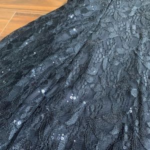 Navy blue long dress